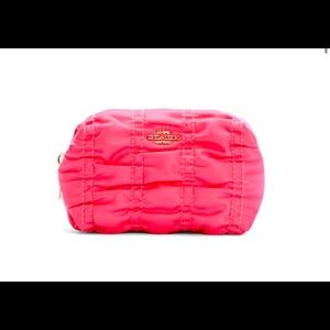 NWT coach small boxy cosmetic case with ruching